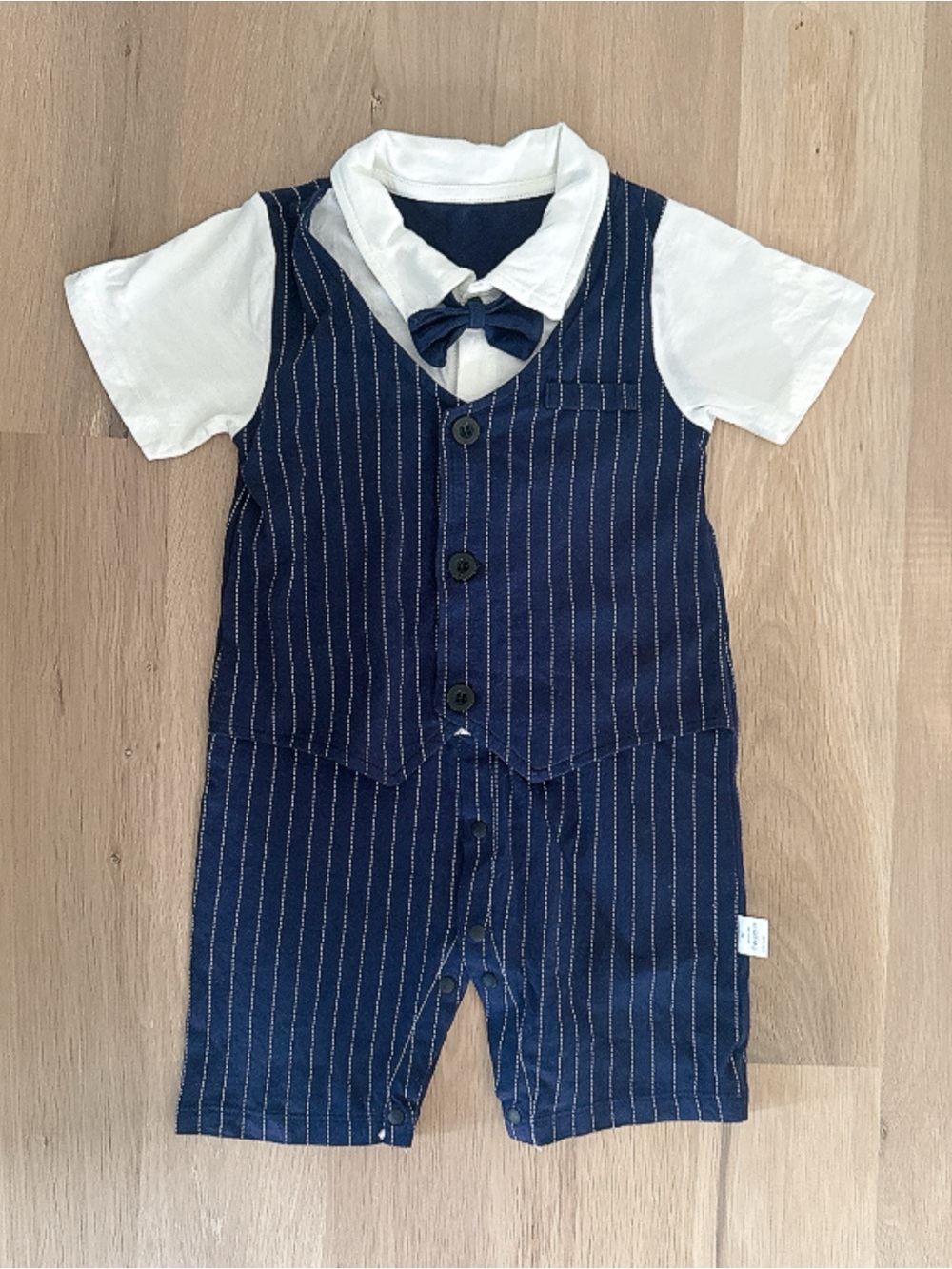 Baby Boy Formal Vest Romper | Summer Dressy